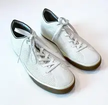 Rothy's  Lace Up Sneaker in Vanilla Cream Off White Neutral Knit Trainers Shoes