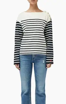 Rag & Bone The Icons Bardot Long Sleeve Shirt Top L