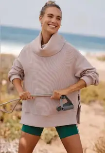 NEW Varley Milton Sweater in Mushroom XS