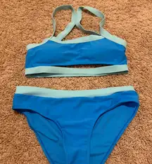 Light and Dark blue Bikini set 