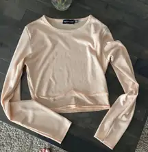 long sleeve crop top size 8