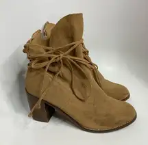 Toms suede leather boots heeled boots size 8