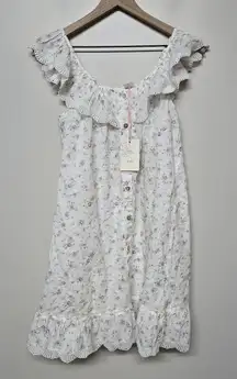Rachel Ashwell Shabby‎ Chic Ruffle Nightgown Womens Sz M Cottagecore Prairie