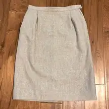 Vintage Gray Wool Pendleton Pencil Skirt