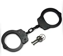 💋Vipertek Professional Grade Locking Steel Handcuffs, Police Edition (Black)