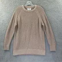 Old Navy NWT  Loose Textured Pullover Tunic Sweater Light Taupe Women's Small