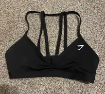 Black Gymshark Strappy Flex Sports Bra