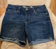 Seven7 Weekend Short Size 6 Dark Wash Womens 5" Inseam