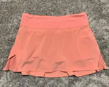 NWOT Lululemon Play Off The Pleats Skirt *Peach Pink