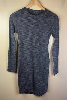 Lululemon & Go Everywhere Dress Long Sleeve‎ Heathered Black Size 4 Activewear