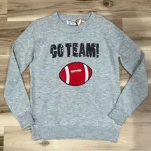 NEW Poof Go Team Knit Football Sweatshirt Women’s Small