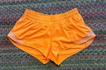 Lululemon  BRIGHT HIGHLIGHT ORANGE HOTTY HOT SHORTS