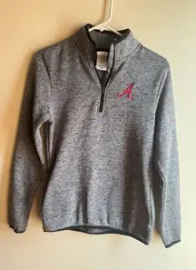 Alabama Crimson Tide Pro Edge Gray Quarter-Zip Pullover Size Medium