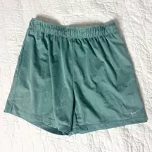 Nike Attack Womens Athletic Shorts Size M Dri-FIT Fitness Mid-Rise Heather Green