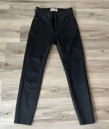 Everlane 25 Black Skinny Ankle Jeans