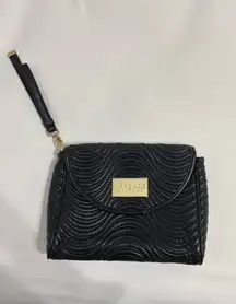 Versace black clutch purse
