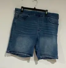 Woman’s Did Dkny Denim pull on Elastic Band Waist With Tummy Control Xxl Shorts