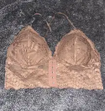 Brown bralette top 