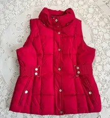 Guess women’s fuchsia, pink Puffer Vest Full Zip size large