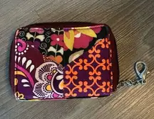 Vera Bradley  Key Chain Zip Wallet Small