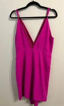 Berry pink Sugar lips cocktail dress-Large