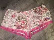 Victoria’s Secret SILK Rare Floral / Lotus Silk Shorts L