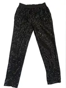 Ramy Brook Black sequin Jogger Pants