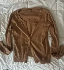 Thrifted brown cardigan