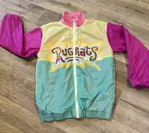 Nickelodeon Adult Rugrats Cartoon Reptar Rollin' Deep Windbreaker Size Medium