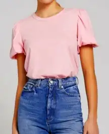 A.L.C puff sleeve top coral small