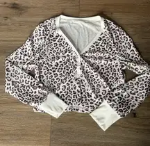 Shein cheetah print pajama top