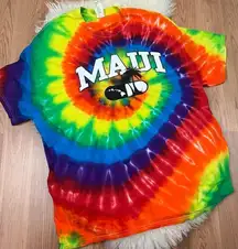 Tie Dye Maui Destination Tourist T-shirt XL
