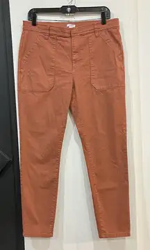 J Crew Women’s High Rise Skinny Cargo Pants 30 Waist Salmon Preppy