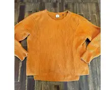 Cabi Step-Up Sweater Size S Chunky Knit Crew Neck orange