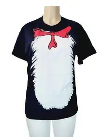 Dr. Seuss  Cat in The Hat Black Short Sleeve Costume T-shirt Womens S/M