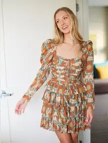 Ulla Johnson Niaya Ruffle Dress in Nimbus NWT size 10