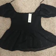 Francesca’s black size small women’s shirt