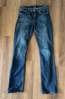Express Dark Blue Boot Cut Jeans