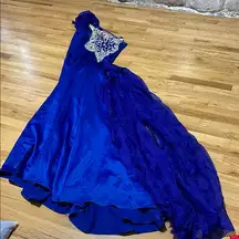 Elegant Blue Maxi Dress