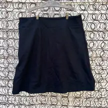 Betabrand work it Ponte black skirt with built in shorts XL