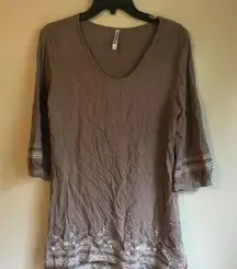 Monoreno small brown tunic dress