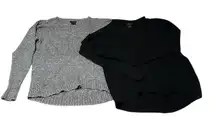 Calvin Klein Medium Women's Gray and Black Sweater Set