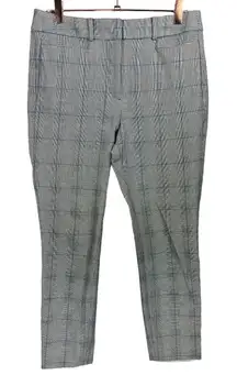 LOFT Plaid High Waist Skinny Ankle‎ Pants Size 8P Career Academia Preppy Office