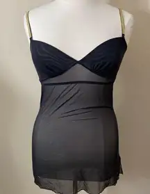Victoria’s Secret Black Mesh Y2K chemise