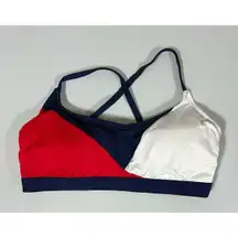 Navy Blue Red White Bikini Top Swimwear Bathing Suit Size D/DD 🌹✨
