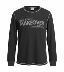 🛠️ Vintage Extreme Makeover Home Edition L/S Thermal Waffle Crew Shirt Large