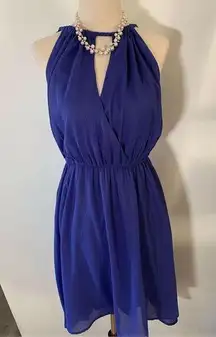 Blue hight low dress sparky size small