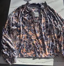 Velvet Patterned Shirt Small