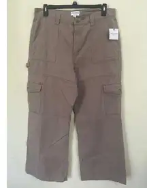 Arizona Carpenter Cargo Pants Wide Leg Loose Fit Junior 15 Canvas Tencel blend