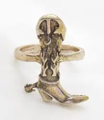 Rustic Cowgirl Boot Ring